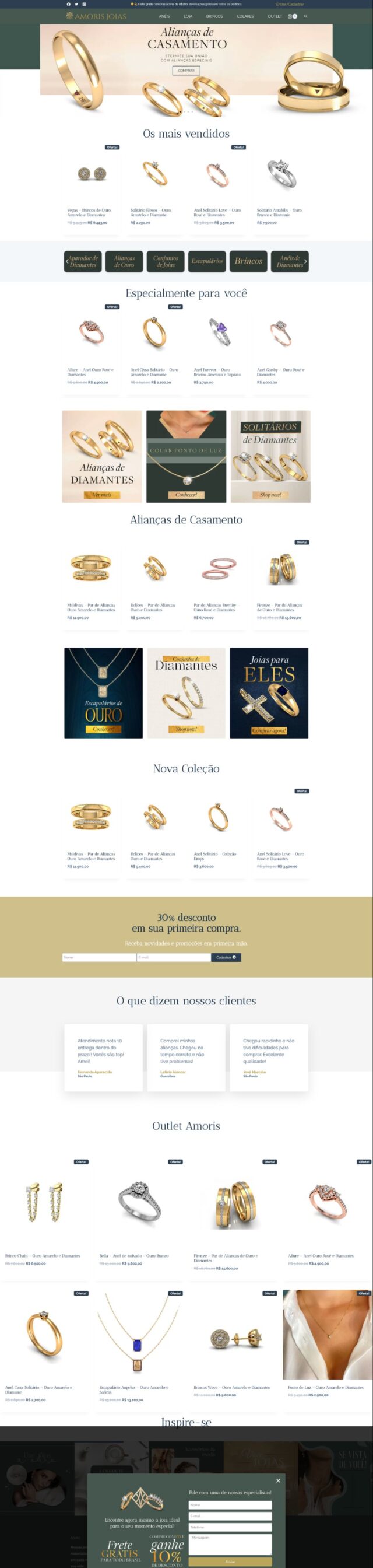 Web de Amoris Joias
