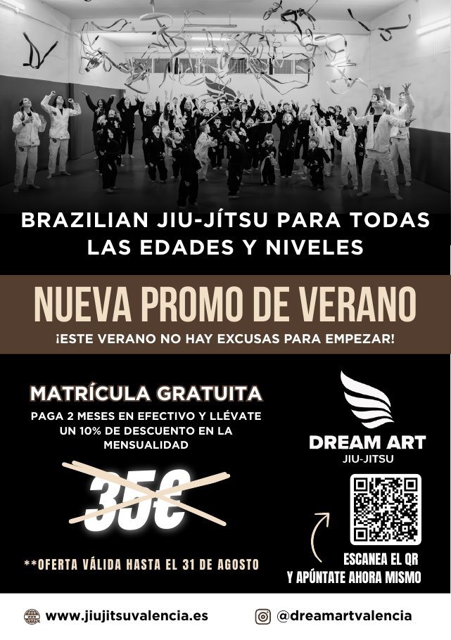 Pieza gráfica de Dream Art Jiu-Jitsu Valencia