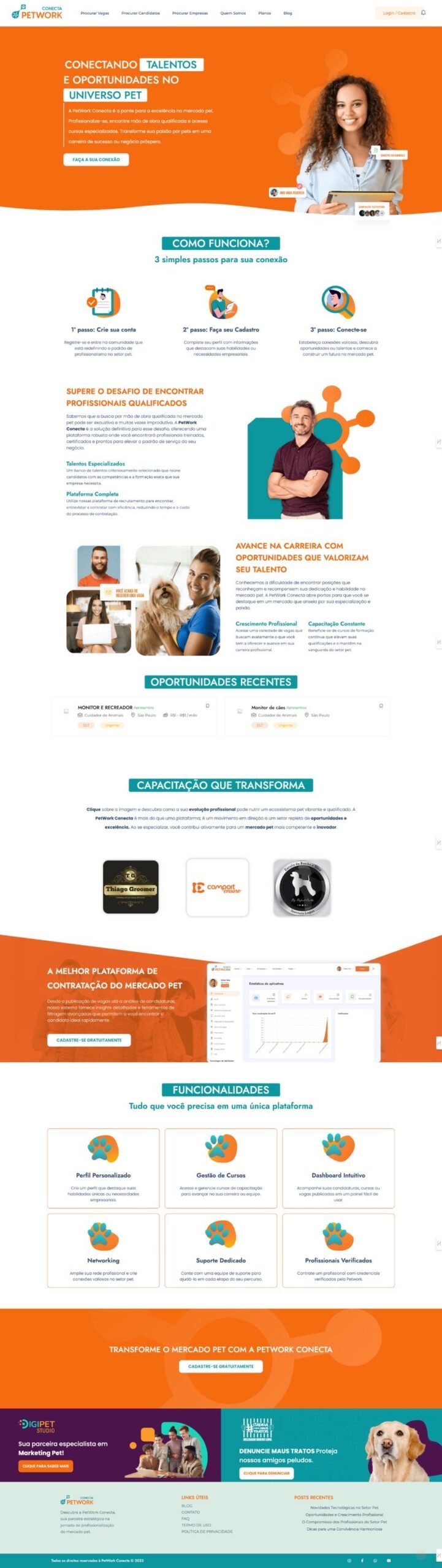 Web de Petwork Conecta